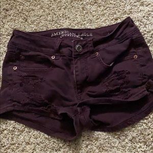 Maroon American Eagle Shorts
